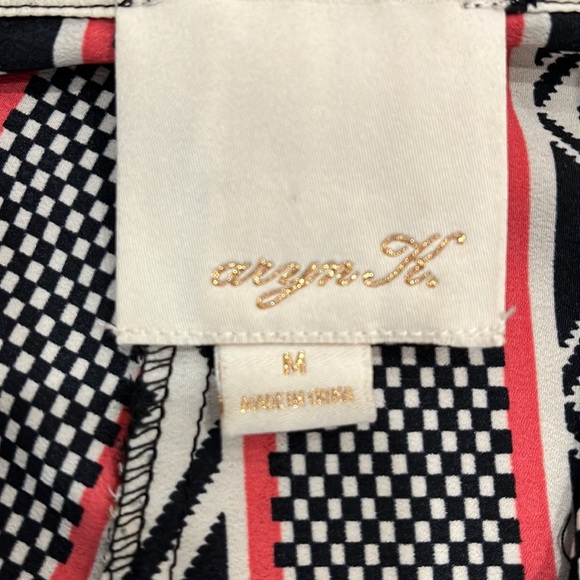 High rise wide leg retro printed pants - Picture 2 of 2